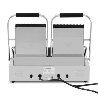 Contact Grill Panini Double Rainuré Haut et Bas - 498 x 283 mm / GOLDINOX Contact Grill Panini Double Rainuré Haut et Bas - 498 x 283 mm / GOLDINOX