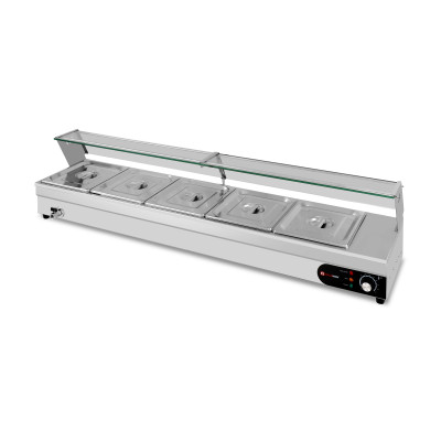 Bain marie avec robinet de vidange professionnel - 3 x GN1/2 - GOLDINOX Bain marie avec robinet de vidange professionnel - 3 x GN1/2 - GOLDINOX