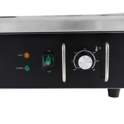 Plaque de cuisson en acier lisse électrique professionnelle 550 mm - GOLDINOX Plaque de cuisson en acier lisse électrique professionnelle 550 mm - GOLDINOX
