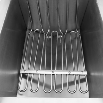 Friteuse sur coffre électrique professionnelle 2 cuves 21L - 380V - GOLDINOX Friteuse sur coffre électrique professionnelle 2 cuves 21L - 380V - GOLDINOX