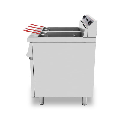 Friteuse sur coffre électrique professionnelle 2 cuves 21L - 380V - GOLDINOX Friteuse sur coffre électrique professionnelle 2 cuves 21L - 380V - GOLDINOX
