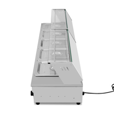 Bain marie avec robinet de vidange professionnel - 3 x GN1/2 - GOLDINOX Bain marie avec robinet de vidange professionnel - 3 x GN1/2 - GOLDINOX
