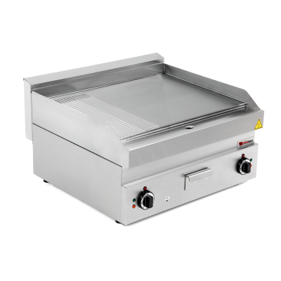 Plaque de cuisson lisse et rainurée électrique professionnelle 700mm - 400V - GOLDINOX Plaque de cuisson lisse et rainurée électrique professionnelle 700mm - 400V - GOLDINOX