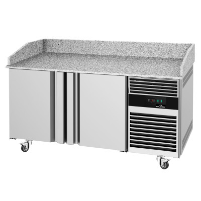 Meuble à pizza réfrigéré avec granit 2 portes - GOLDINOX Meuble à pizza réfrigéré avec granit 2 portes - GOLDINOX