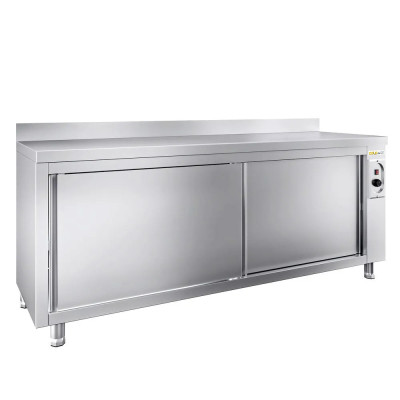 Meuble bas inox chauffant 2000 x 600 mm adossée PREMIUM / GOLDINOX Meuble bas inox chauffant 2000 x 600 mm adossée PREMIUM / GOLDINOX