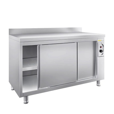 Meuble bas inox chauffant 1600 x 700 mm adossée PREMIUM / GOLDINOX Meuble bas inox chauffant 1600 x 700 mm adossée PREMIUM / GOLDINOX
