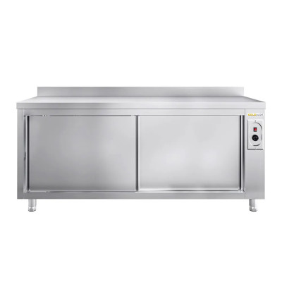Meuble bas inox chauffant 2000 x 700 mm adossée PREMIUM / GOLDINOX Meuble bas inox chauffant 2000 x 700 mm adossée PREMIUM / GOLDINOX