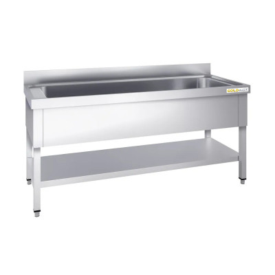 Plonge inox 1 grande cuve - 2000 x 600 mm / GOLDINOX Plonge inox 1 grande cuve - 2000 x 600 mm / GOLDINOX