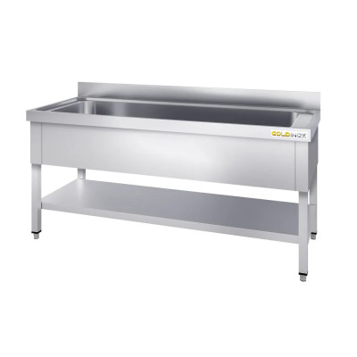 Plonge inox 1 grande cuve - 2000 x 600 mm / GOLDINOX Plonge inox 1 grande cuve - 2000 x 600 mm / GOLDINOX