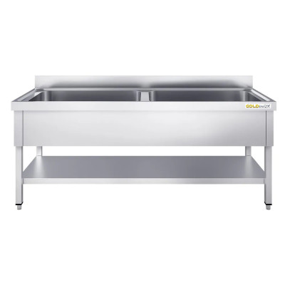 Plonge inox 2 grandes cuves - 2000 x 700 mm / GOLDINOX Plonge inox 2 grandes cuves - 2000 x 700 mm / GOLDINOX