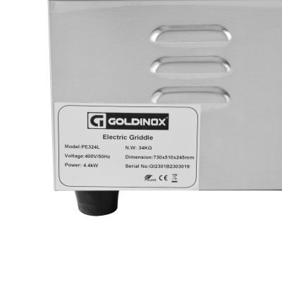 Plaque de cuisson en acier lisse électrique professionnelle 730 mm - 400V - GOLDINOX Plaque de cuisson en acier lisse électrique professionnelle 730 mm - 400V - GOLDINOX