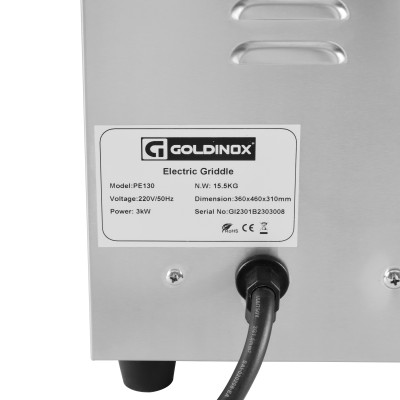 Plaque de cuisson électrique professionnelle 360 mm - GOLDINOX Plaque de cuisson électrique professionnelle 360 mm - GOLDINOX