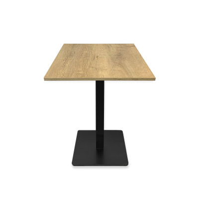 Table complète 60x60 cm Chêne avec pied de table noir / GOLDINOX Table complète 60x60 cm Chêne avec pied de table noir / GOLDINOX