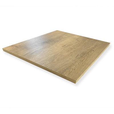 Table complète 70x70 cm Chêne avec pied de table noir / GOLDINOX Table complète 70x70 cm Chêne avec pied de table noir / GOLDINOX