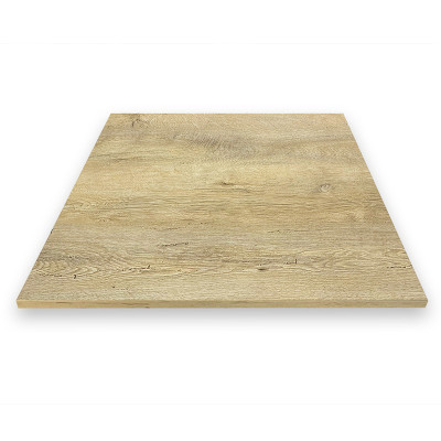 Table complète 70x70 cm Chêne avec pied de table noir / GOLDINOX Table complète 70x70 cm Chêne avec pied de table noir / GOLDINOX