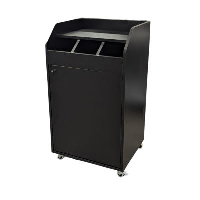 Desserte de service compacte professionnelle - bois noir - GOLDINOX Desserte de service compacte professionnelle - bois noir - GOLDINOX