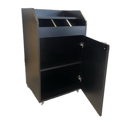 Desserte de service compacte professionnelle - bois noir - GOLDINOX Desserte de service compacte professionnelle - bois noir - GOLDINOX