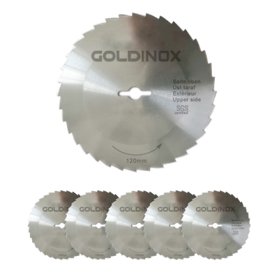 Lame dentée (x5) pour couteaux à kebab GOLDINOX et TANDIR 120 Lame dentée (x5) pour couteaux à kebab GOLDINOX et TANDIR 120