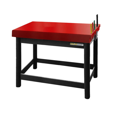 Table de boucher PREMIUM entièrement en polyéthylène avec porte-couteaux - 2000 x 700 mm / GOLDINOX Table de boucher PREMIUM entièrement en polyéthylène avec porte-couteaux - 2000 x 700 mm / GOLDINOX