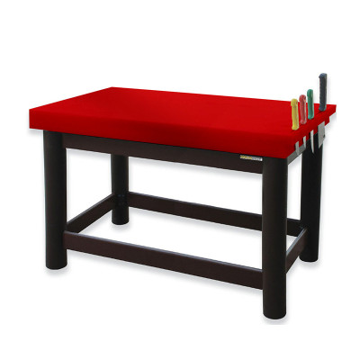Table de boucher PREMIUM entièrement en polyéthylène avec porte-couteaux - 1500 x 700 mm / GOLDINOX Table de boucher PREMIUM entièrement en polyéthylène avec porte-couteaux - 1500 x 700 mm / GOLDINOX