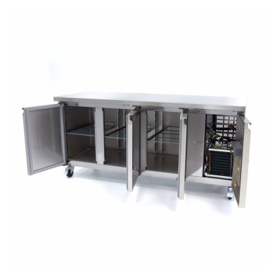 Table réfrigérée positive Tropicalisée 3 portes PREMIUM - GOLDINOX Table réfrigérée positive Tropicalisée 3 portes PREMIUM - GOLDINOX