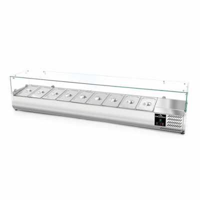 Vitrine à ingrédients réfrigérée 2000mm PREMIUM - 9 x GN1/3 - GOLDINOX Vitrine à ingrédients réfrigérée 2000mm PREMIUM - 9 x GN1/3 - GOLDINOX
