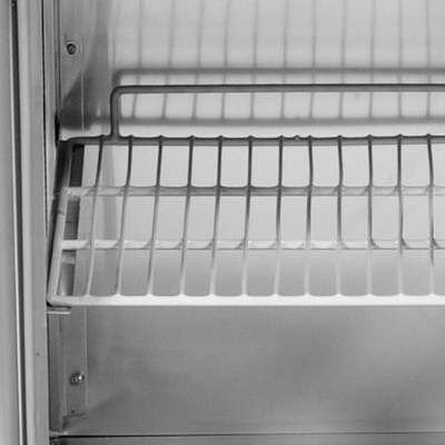 Meuble à pizza réfrigéré 2 portes tropicalisé avec vitrine ingrédients (6x GN1/3) PREMIUM - GOLDINOX Meuble à pizza réfrigéré 2 portes tropicalisé avec vitrine ingrédients (6x GN1/3) PREMIUM - GOLDINOX