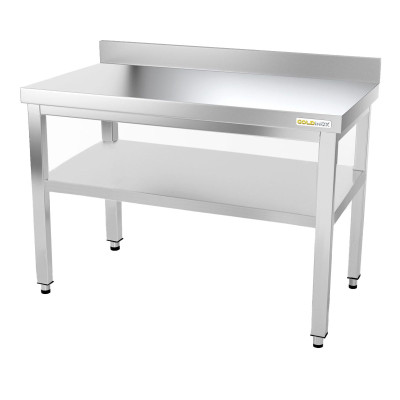 Table inox 1000 x 600 mm adossée PREMIUM / GOLDINOX Table inox 1000 x 600 mm adossée PREMIUM / GOLDINOX