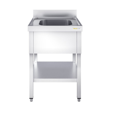 Plonge inox 1 bac - 800 x 600 mm PREMIUM / GOLDINOX Plonge inox 1 bac - 800 x 600 mm PREMIUM / GOLDINOX