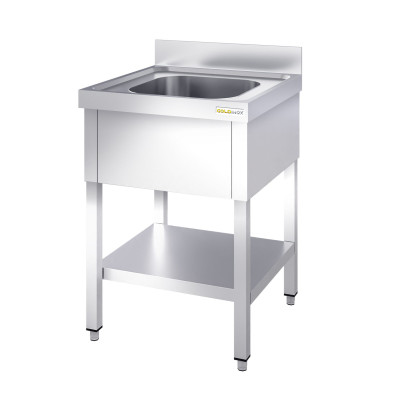 Plonge inox 1 bac - 800 x 700 mm PREMIUM / GOLDINOX Plonge inox 1 bac - 800 x 700 mm PREMIUM / GOLDINOX