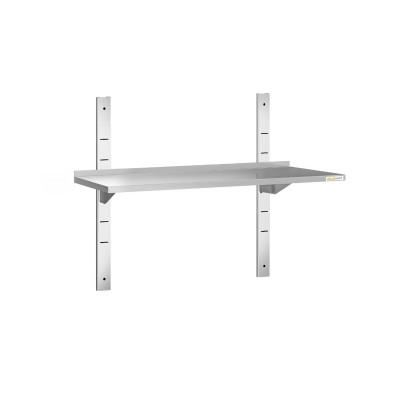 Lot de 2 étagères murales inox 1200 x 400 mm PREMIUM / GOLDINOX Lot de 2 étagères murales inox 1200 x 400 mm PREMIUM / GOLDINOX