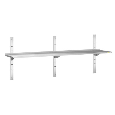 Lot de 2 étagères murales inox 1800 x 400 mm PREMIUM / GOLDINOX Lot de 2 étagères murales inox 1800 x 400 mm PREMIUM / GOLDINOX