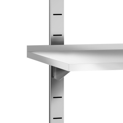 Lot de 3 étagères murales inox 800 x 400 mm PREMIUM / GOLDINOX Lot de 3 étagères murales inox 800 x 400 mm PREMIUM / GOLDINOX