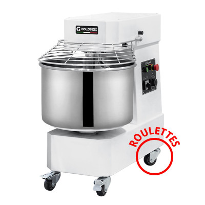 Pétrin à spirale 40L sur roulettes - 2 Vitesses (380V) / GOLDINOX Pétrin à spirale 40L sur roulettes - 2 Vitesses (380V) / GOLDINOX