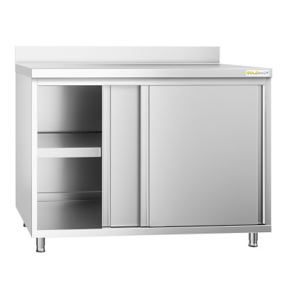 Meuble bas inox 1200 x 600 mm adossée PREMIUM / GOLDINOX Meuble bas inox 1200 x 600 mm adossée PREMIUM / GOLDINOX