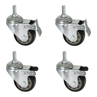 Kit roulettes pour pètrins - 4 Roues dont 2 avec freins / GOLDINOX Kit roulettes pour pètrins - 4 Roues dont 2 avec freins / GOLDINOX