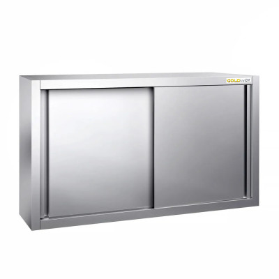 Placard mural inox 1000 x 400 mm / Hauteur 650 mm avec portes coulissantes PREMIUM / GOLDINOX Placard mural inox 1000 x 400 mm / Hauteur 650 mm avec portes coulissantes PREMIUM / GOLDINOX