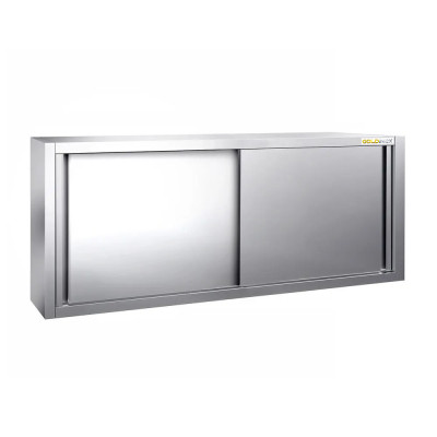 Placard mural inox 1800 x 400 mm / Hauteur 650 mm avec portes coulissantes PREMIUM / GOLDINOX Placard mural inox 1800 x 400 mm / Hauteur 650 mm avec portes coulissantes PREMIUM / GOLDINOX