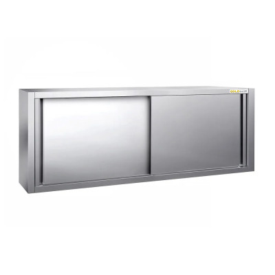 Placard mural inox 2000 x 400 mm / Hauteur 650 mm avec portes coulissantes PREMIUM / GOLDINOX Placard mural inox 2000 x 400 mm / Hauteur 650 mm avec portes coulissantes PREMIUM / GOLDINOX