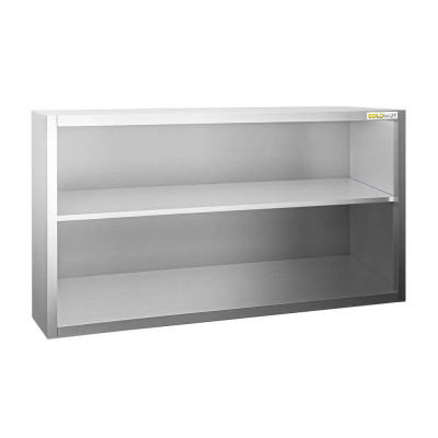 Placard mural inox 1600 x 400 mm / Hauteur 800 mm ouvert PREMIUM / GOLDINOX Placard mural inox 1600 x 400 mm / Hauteur 800 mm ouvert PREMIUM / GOLDINOX