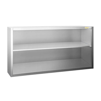 Placard mural inox 1800 x 400 mm / Hauteur 800 mm ouvert PREMIUM / GOLDINOX Placard mural inox 1800 x 400 mm / Hauteur 800 mm ouvert PREMIUM / GOLDINOX
