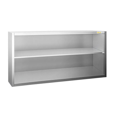 Placard mural inox 2000 x 400 mm / Hauteur 800 mm ouvert PREMIUM / GOLDINOX Placard mural inox 2000 x 400 mm / Hauteur 800 mm ouvert PREMIUM / GOLDINOX