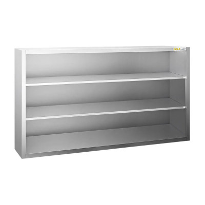 Placard mural inox 1600 x 400 mm / Hauteur 1000 mm ouvert PREMIUM / GOLDINOX Placard mural inox 1600 x 400 mm / Hauteur 1000 mm ouvert PREMIUM / GOLDINOX