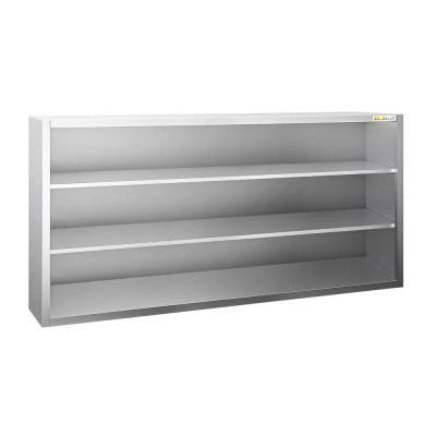 Placard mural inox 2000 x 400 mm / Hauteur 1000 mm ouvert PREMIUM / GOLDINOX Placard mural inox 2000 x 400 mm / Hauteur 1000 mm ouvert PREMIUM / GOLDINOX