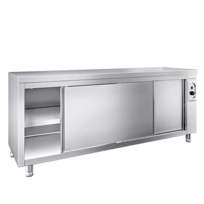 Meuble bas inox chauffant 2000 x 600 mm PREMIUM / GOLDINOX Meuble bas inox chauffant 2000 x 600 mm PREMIUM / GOLDINOX