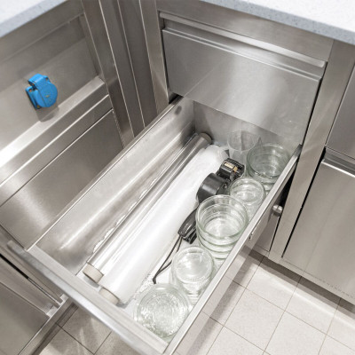 Meuble bas inox 1000 x 700 mm avec 6 tiroirs PREMIUM / GOLDINOX Meuble bas inox 1000 x 700 mm avec 6 tiroirs PREMIUM / GOLDINOX