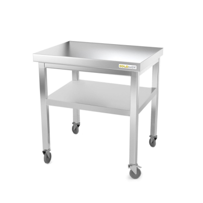 Table inox 800 x 500 mm sur roulettes / GOLDINOX Table inox 800 x 500 mm sur roulettes / GOLDINOX