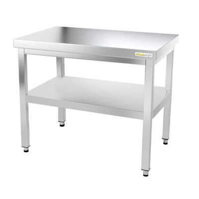 Table inox 1200 x 500 mm avec renfort / GOLDINOX Table inox 1200 x 500 mm avec renfort / GOLDINOX