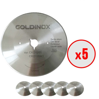 Lame dentée Ø120mm (x5) pour couteau à kebab DOST 120 Lame dentée Ø120mm (x5) pour couteau à kebab DOST 120