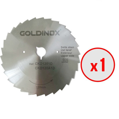 Lame lisse Ø120mm (x5) pour couteau à kebab DOST 120 Lame lisse Ø120mm (x5) pour couteau à kebab DOST 120